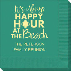 Happy Hour at the Beach Napkins