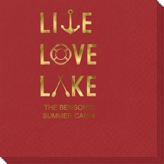 Live Love Lake Napkins