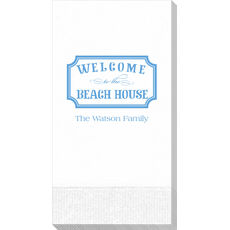 Welcome to the Beach House Sign Guest Towels