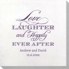 Love Laughter Ever After Bamboo Luxe Napkins