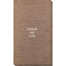 Always Flaunt Your Names Bamboo Luxe Guest Towels