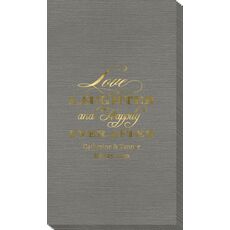 Love Laughter Ever After Bamboo Luxe Guest Towels