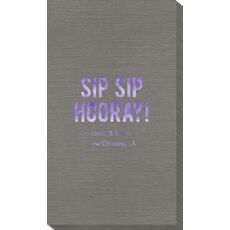 Bold Sip Sip Hooray Bamboo Luxe Guest Towels
