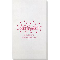 Confetti Dot Celebrate Bamboo Luxe Guest Towels