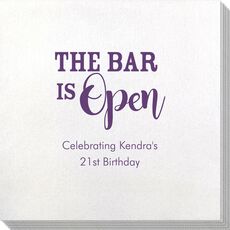 The Bar Is Open Bamboo Luxe Napkins