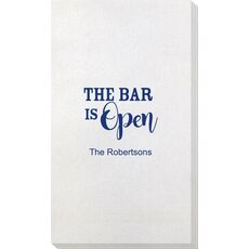 The Bar Is Open Bamboo Luxe Guest Towels