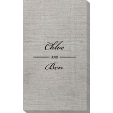 Duo Name Bamboo Luxe Guest Towels