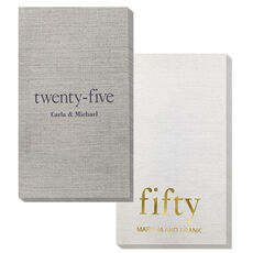 You Create Your Big Number Bamboo Luxe Guest Towels