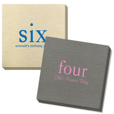 You Create Your Big Number Bamboo Luxe Napkins