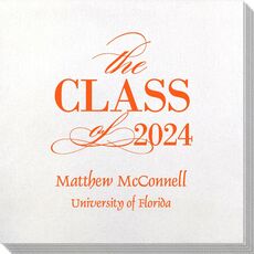 Classic Class of Graduation Bamboo Luxe Napkins