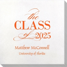 Classic Class of Graduation Bamboo Luxe Napkins