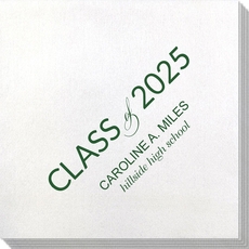 Bold Class of Graduation Bamboo Luxe Napkins