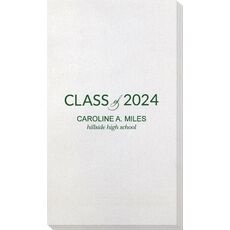 Bold Class of Graduation Bamboo Luxe Guest Towels