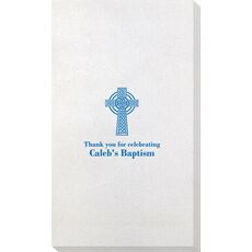 Traditional Celtic Cross Bamboo Luxe Guest Towels