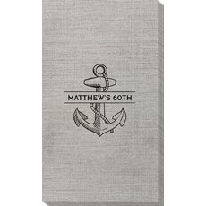 Anchor Name Bamboo Luxe Guest Towels