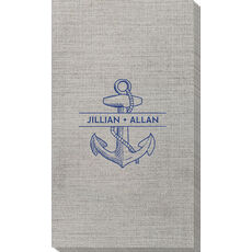 Anchor Name Bamboo Luxe Guest Towels