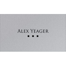 Petite Squares Double Sided Shimmer Contact Cards