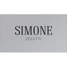 Modern Name Double Sided Shimmer Contact Cards