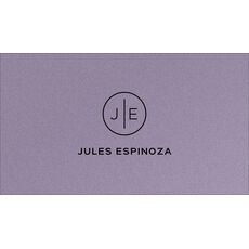 Circle Initials Double Sided Shimmer Contact Cards