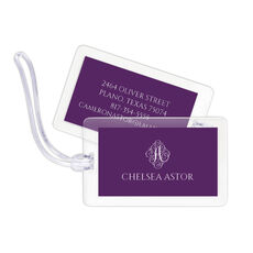 Ornate Initial Luggage Tags