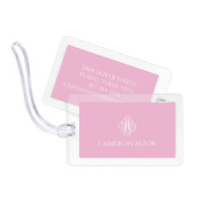 Ornate Initial Luggage Tags