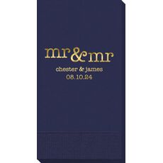Happy Mr & Mr Guest Towels