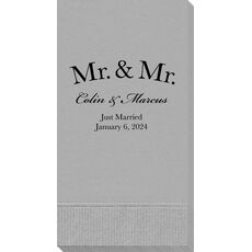 Mr & Mr Arched Guest Towels
