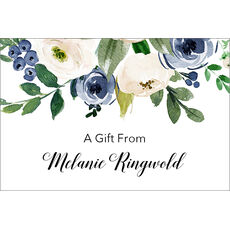 Gray and Ivory Rose Gift Stickers