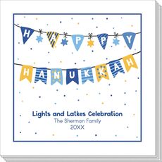 Hanukkah Pennant Napkins