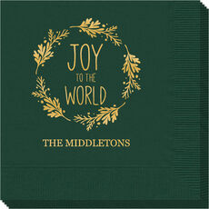 Joy to the World Wreath Napkins