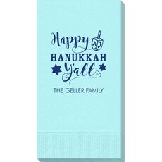 Happy Hanukkah Y'all Guest Towels