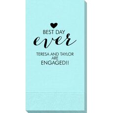 Best Day Ever with Heart Guest Towels
