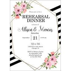 Floral Frame Invitations