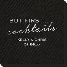 But First Cocktails Linen Like Napkins