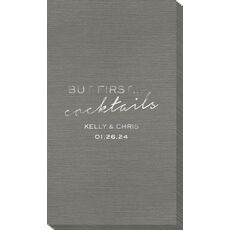 But First Cocktails Bamboo Luxe Guest Towels