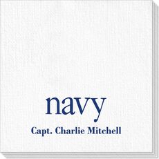 Big Word Navy Deville Napkins
