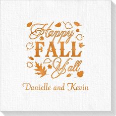 Happy Fall Y'all Deville Napkins