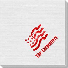 American Flag Linen Like Napkins