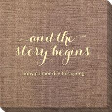 And the Story Begins Bamboo Luxe Napkins
