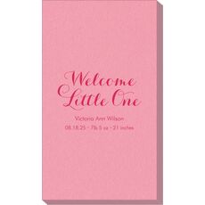 Welcome Little One Linen Like Guest Towels