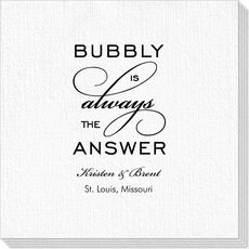 Bubbly is the Answer Deville Napkins