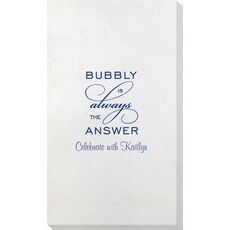 Bubbly is the Answer Bamboo Luxe Guest Towels