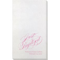 Romantic Just Baptized Bamboo Luxe Guest Towels