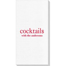 Big Word Cocktails Deville Guest Towels