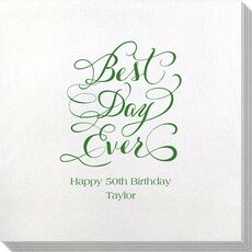 Whimsy Best Day Ever Bamboo Luxe Napkins