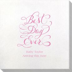 Whimsy Best Day Ever Bamboo Luxe Napkins