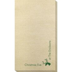 Corner Text with Christmas Reindeer Design Bamboo Luxe Guest Towels