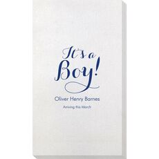 Elegant It's A Boy Bamboo Luxe Guest Towels