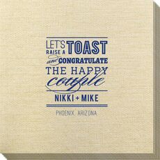Let's Raise a Toast Bamboo Luxe Napkins