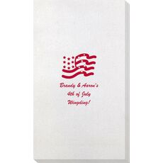 American Flag Bamboo Luxe Guest Towels